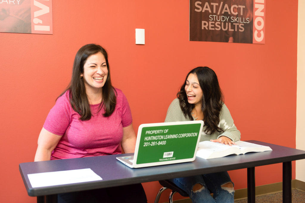 A tutor and student together at a Huntington Learning Center